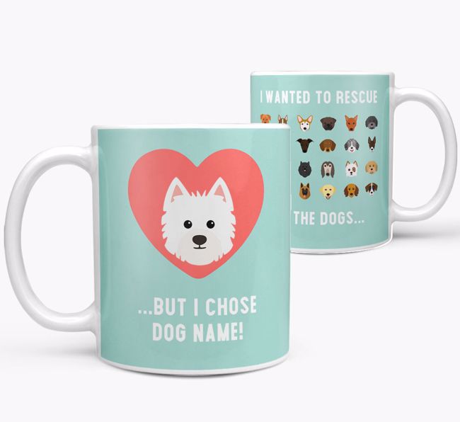 'Rescue All The Dogs' - Personalized {breedFullName} Mug